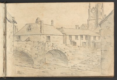 Oakhampton Bridge by William Brockedon
