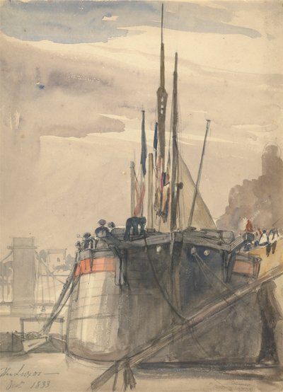 The Luxor, Paris, December 1833 by William Callow