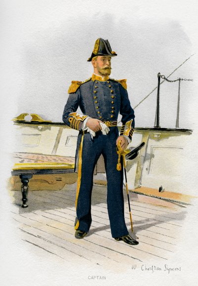 Royal Navy Captain, c1890-c1893 by William Christian Symons
