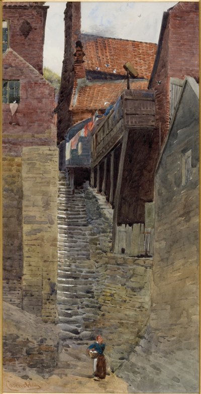 Stairs, Old Whitby by William Cosens Way