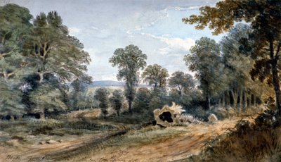 View of Bayswater Hill, London by William Crotch