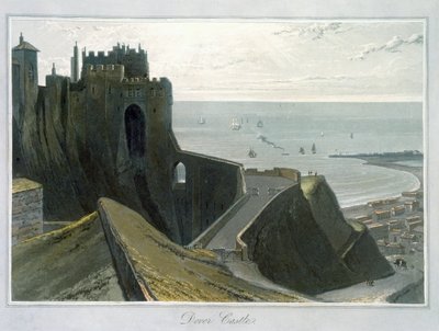 Dover Castle, Kent, 1823 by William Daniell