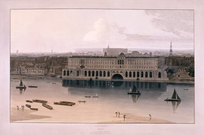 Somerset House, London, 1804 by William Daniell
