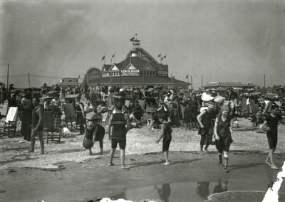 Beach Scene, Coney Island by William Davis Hassler