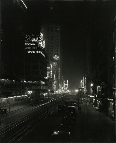 West 42nd Street, 1917 by William Davis Hassler