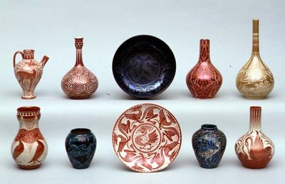 Selection of Lustreware by William de Morgan