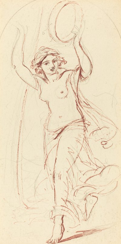 Dancing Woman with a Tambourine by William Edward Frost