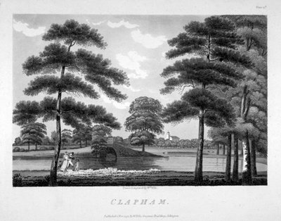 View of Clapham, London, 1792 by William Ellis