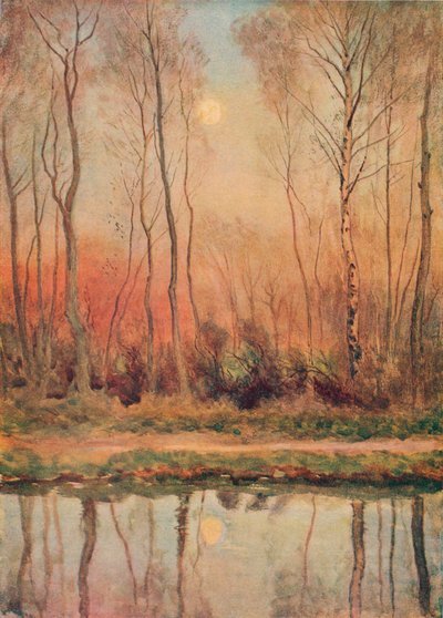 A Surrey Canal, Evening by William Eyre Walker