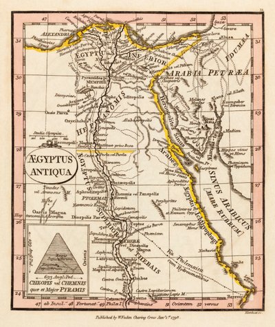 Ancient Egypt. Map. by William Faden