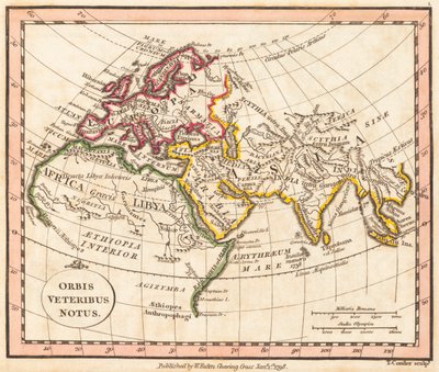 Map of ancient world by William Faden