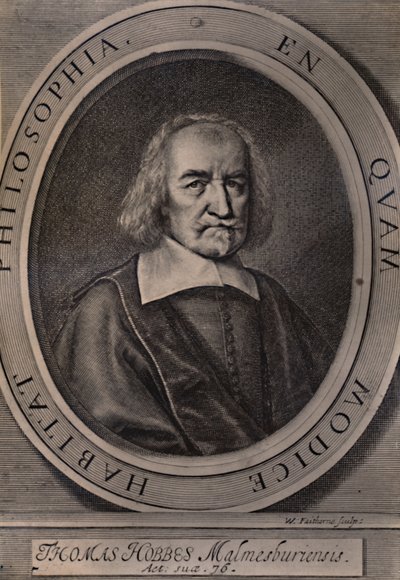 Thomas Hobbes, English Philosopher by William Faithorne