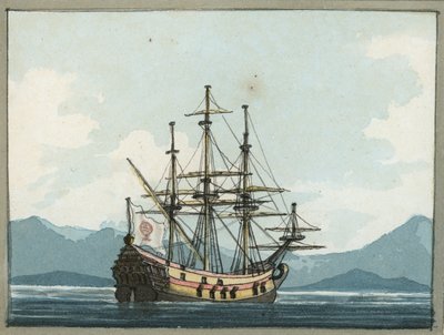 Venetian Galley at Battle of Lepanto by William Ffarington