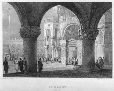 St Marks, Venice by William Finden