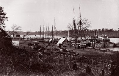 Broadway Landing, Appomattox River, 1864 by William Frank Browne