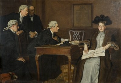Defendant and Counsel by William Frederick Yeames
