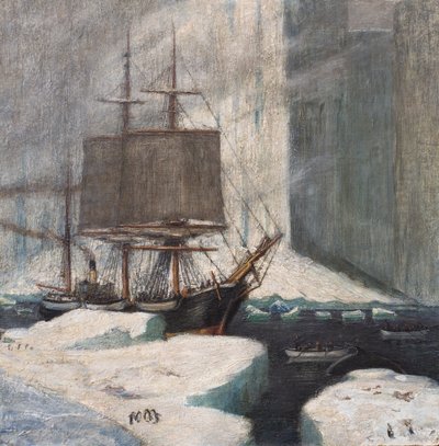 Whaler Moored to Ice by William G. Burn Murdoch