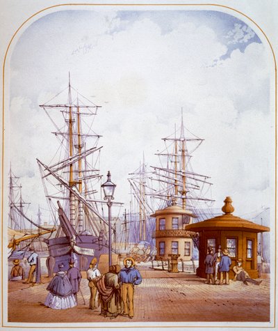 Waterloo Docks, Liverpool by William Gawin Herdman