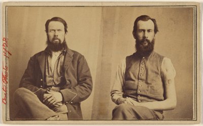 Two Unidentified Civil War Victims Seated by William H. Bell