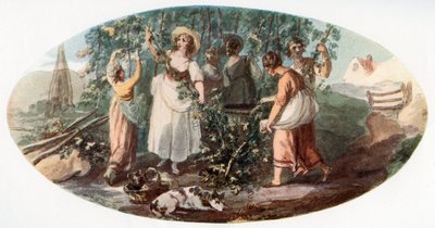 Hop Picking by William Hamilton