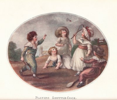 Playing Shuttle-Cock, 1906 by William Hamilton