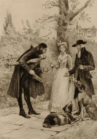 Untitled (couple meeting a man) by William Harry Warren Bicknell