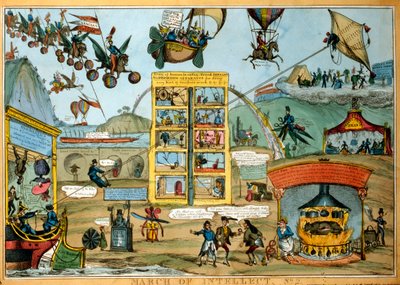 Caricature of Future Travel by William Heath