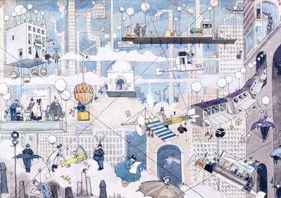 Aerial Life by William Heath Robinson