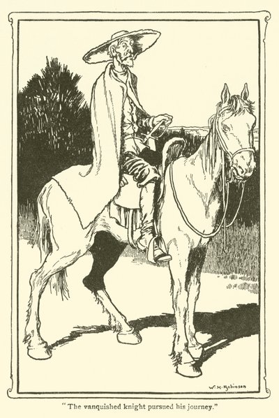 Illustration for Don Quixote by William Heath Robinson