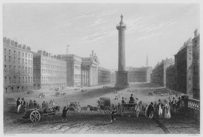 Sackville Street, Dublin by William Henry (after) Bartlett