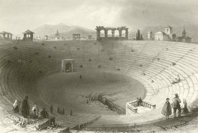 The Amphitheatre, Verona by William Henry Bartlett