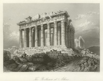 The Parthenon at Athens by William Henry Bartlett