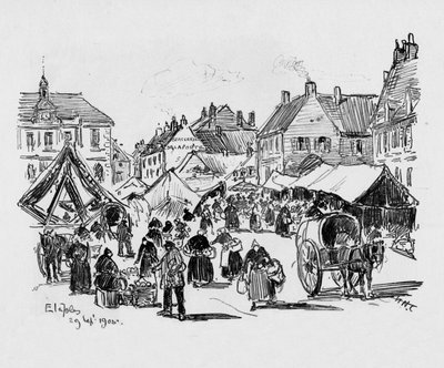 Etaples, c1906 by William Henry Charlton