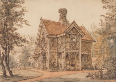 A Lodge at Cassiobury by William Henry Hunt