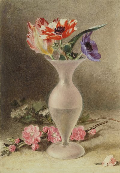 Glass Vase and Flowers by William Henry Hunt