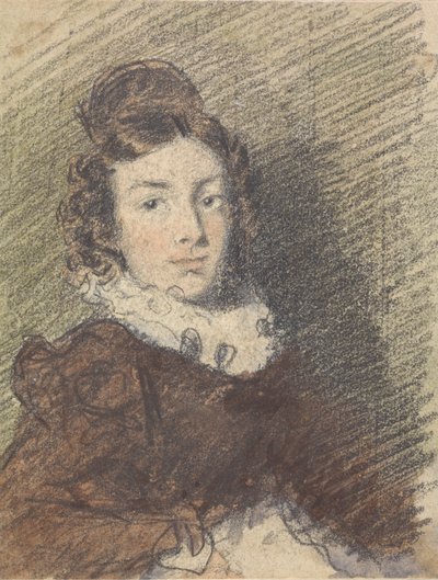 Portrait Study of a Girl by William Henry Hunt