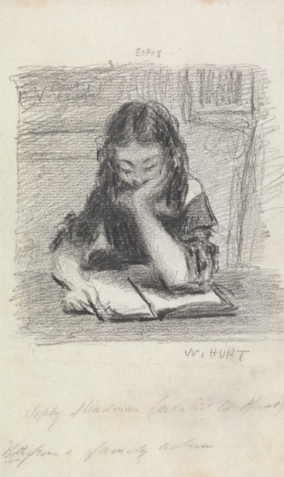 Sophy Steadman Reading by William Henry Hunt