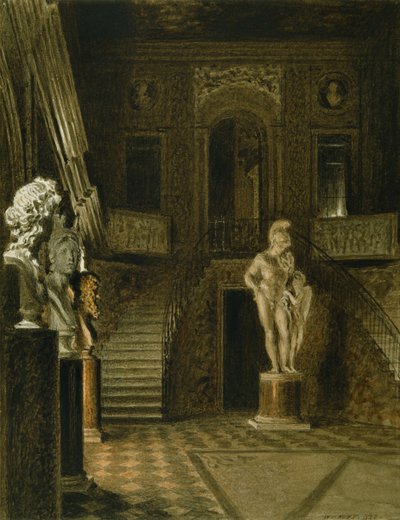 The Painted Hall at Chatsworth by William Henry Hunt
