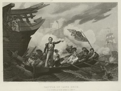 Battle of Lake Erie, 1813 by William Henry Powell