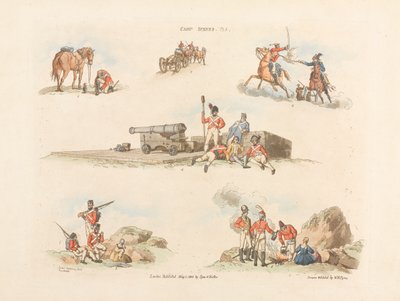 Camp Scenes, 1803 by William Henry Pyne