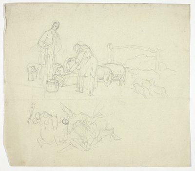 Feeding Pigs by William Henry Pyne