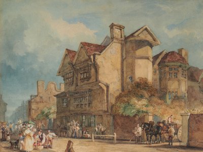 Old Houses, High Street, Rochester by William Henry Pyne
