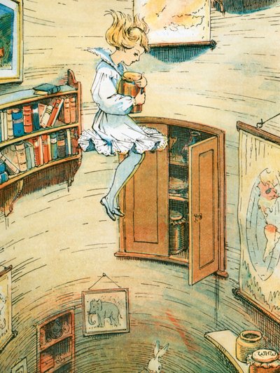 Alice in Wonderland, Book Plate by William Henry Romaine Walker