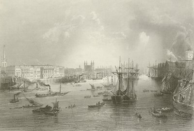 The Port of London by William Henry after Bartlett