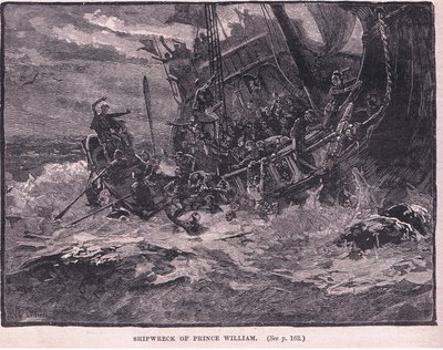 Shipwreck of Prince William AD 1120 by William Heysham Overend