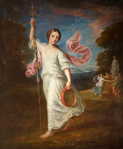 Lady Emily Kerr as a Bacchante by William Hoare