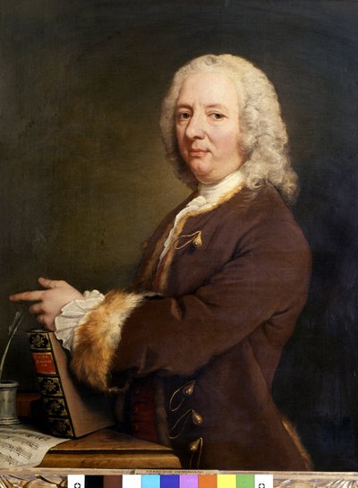 Portrait of Francesco Saverio Geminiani, Italian Musician by William Hoare