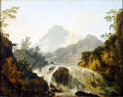 A cascade in the Tuaruru Valley, Tahiti by William Hodges