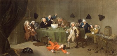 A Midnight Modern Conversation, c.1732 by William Hogarth