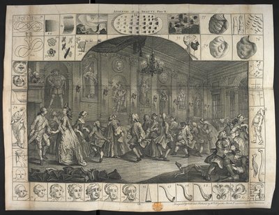 A large number of people dancing by William Hogarth